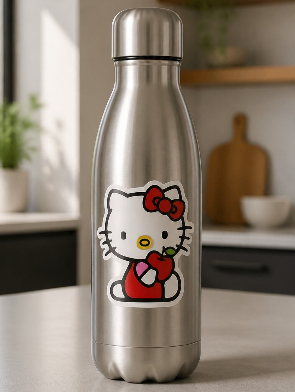 Hello Kitty Apple Sticker 2.5" Kawaii Vinyl Laptop Water Bottle Luggage Decal